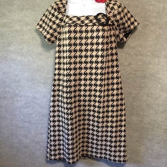 Y2K DRESS RABBIT RABBIT RABBIT HOUNDSTOOTH DRESS MEAN GIRLS CLUELESS PREPPY 10 - Picture 4 of 12